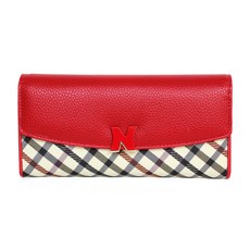 NICOLE LENIC 女士基本款格紋長夾 CPZA051-WN