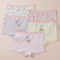 SCOXX 女童學生四角內褲5件組