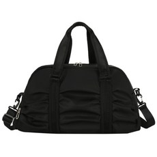 JCP 多功能褶皺運動肩背包, 黑色