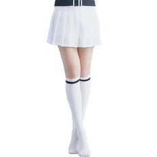 DONATI 高級雙色高爾夫絲襪, 白色, 1雙