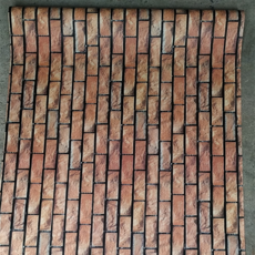 스크릿가든 벽돌형 점착용타일벽지, 붉은벽돌 TYPE 1