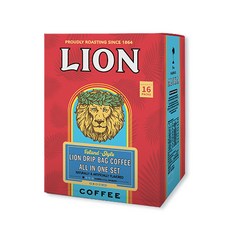LION COFFEE Lioncoffee 綜合濾掛式咖啡組 8款 各2入, 1套, 160g
