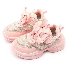 Rurushu 女童蝴蝶結亮片運動鞋 RA160