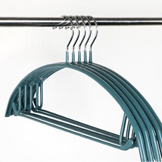 프랑온드 미끄럼방지 반원 성인 옷걸이, 그린 둥근고리, 30개입