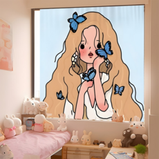 Mimisole 感性插畫居家魔鬼氈窗簾, 設計 2