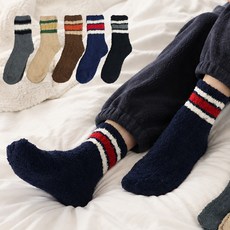 이지레그 남성용 보온용 빅사이즈 수면 양말 5켤레 세트