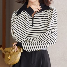 루나걸 여성용 레나 카라 티셔츠 L24SPT120813