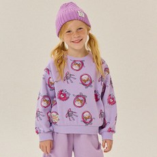 Liebello 女童可愛蝴蝶結愛心鎖大學T