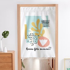 페어링 신선한 파티션 패브릭 아트 벨크로 커튼 가리개 2시리즈