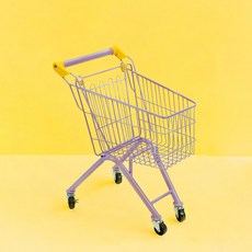 캐스비 플레이 어린이 쇼핑 카트, 보라, 1개