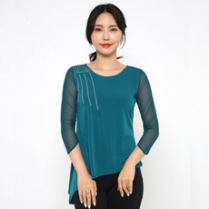 dancedome MOL 斜紋寶石T恤 LDT25200, 藍綠色