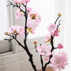 플라워트리 조화 매화 가지 36cm, 핑크, 2개