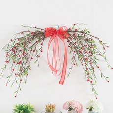 花樹紅色含羞草花環, 混色