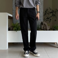 조군샵 남성용 데일리룩 세미와이드 밴딩 팬츠