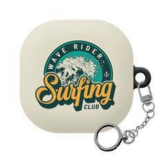 몬드몬드 썸머 패치 갤럭시 버즈 프로 / 버즈 라이브 하드 케이스 + 키링, 013, 1개