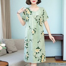 에이홉 여성용 대형 사이즈 잠옷 원피스