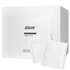 RNW 如薇 THE Tools 日常化妝棉 100%棉, 300片, 1盒
