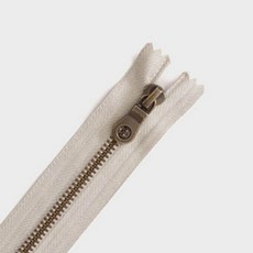 와이케이케이 프리미엄 5호 마블 앤틱지퍼 W573 40cm, 크림베이지, 1개