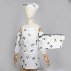 베베슈에뜨 아동용 방수 앞치마 + 두건 + 팔토시 + 파우치 세트