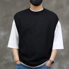 CONFIAR 男士基本款圓領針織背心 TC6503