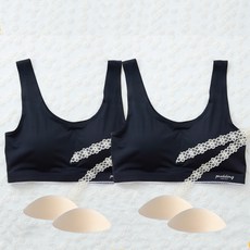 pudding underwear 親膚內衣 2入+替換胸墊 4入