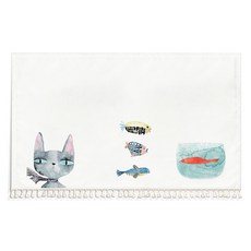 復古風動物抽屜櫃櫥櫃遮擋簾, 15