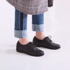 쇼랜 르본디 여성용 레이스업 로퍼 2cm