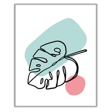 추상 일러스트 그림 인테리어 액자 IDP-064, 엣지 실버
