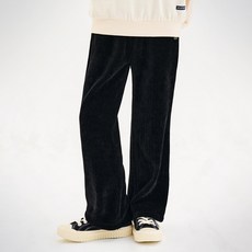 Jelistudio 絲絨坑條靴型褲