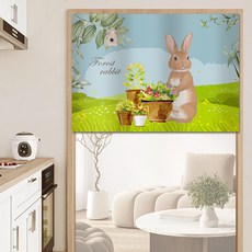 日式短簾, 小兔花園 多色