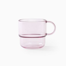 탁가온 유아용 에코젠 한손 투명컵, 핑크, 1개, 200ml