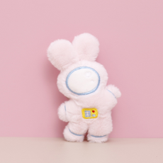 퓨보 귀여운 애착 인형 스페이스 래빗, 핑크, 1개, 12cm