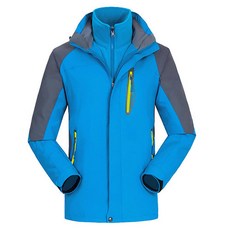 男款分離式連帽搖粒絨內裡戶外防風防水登山外套 JY271