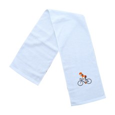 ATEAM 刺繡運動毛巾 110 x 20 cm, 自行車, 1個