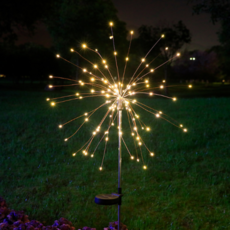 太陽能煙火120燈燈飾, 暖白光