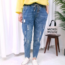 biggirlstory 女款仿舊牛仔褲