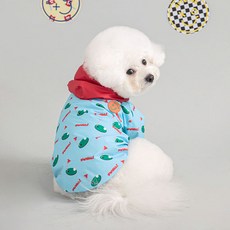 바잇미 강아지 버디버디 윈드 브레이커, 블루, 1개