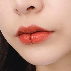 젤루나 여성용 전체써지컬 라운드원 입찌 입술 귀찌 이어커프 귀안뚫는 페이크 귀걸이 P-742 2p 10mm