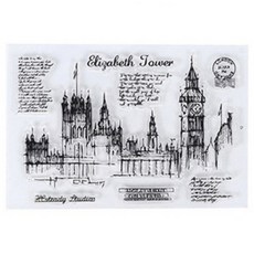 YES MALL 復古透明矽膠印章板 12號, 1個