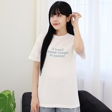 프린트스타 여성용 저니 17수 나염 라운드티 L24SMT060305