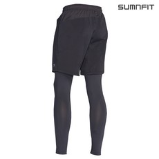SUMNFIT 男款假2件式9分束褲 MPL1107