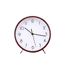 Living&do 摩登圓形桌鐘, 深棕色