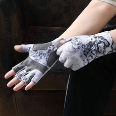 American Road 自行車 釣魚 登山 涼感 防滑 運動 雙手手套組 BRP976, 1套, 灰色