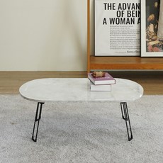 슈에뜨메종 LPM 솔리드 타원형 접이식 튼튼 테이블, 클래식