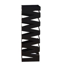 Seollem House 方形鐵製Z字形雨傘架, 1個, 黑色