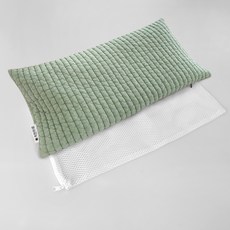 Chakhanharu 雙面絎縫枕頭套 + 網狀內套