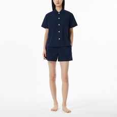 JAJU 女款透氣60支棉彩色短袖棉質睡衣上衣