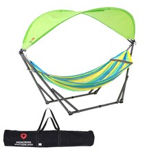 몽크로스 휴대용 그늘막 + 스탠드 + 해먹 + 보관가방 + 폴대파우치 세트, 혼합색상