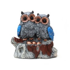 keydari 貓頭鷹裝飾II katl038, 藍色