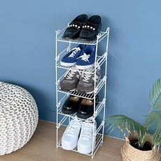 모듈형 DIY 블록 신발정리대 6켤레 S, 화이트, 5개